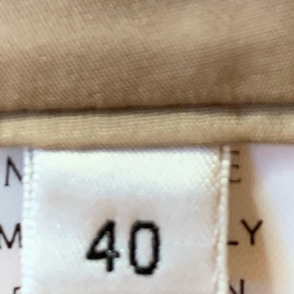 Marlowe Womens 40 (US 6) Blazer Jacket Brown Cream Embossed Floral Belted Italy - Picture 10 of 10